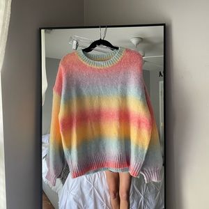 Pastel colorful sweater